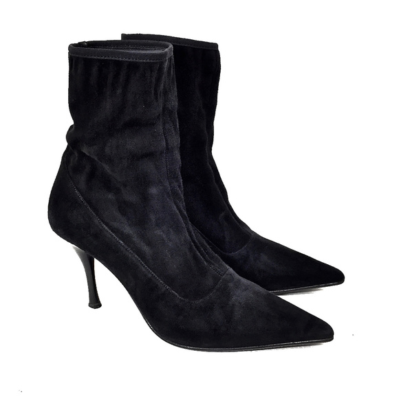 Loriblu Suede Boots for Women for sale | eBay 🌹Loriblu Black Ruched Stretch Suede Ankle Booties🌹